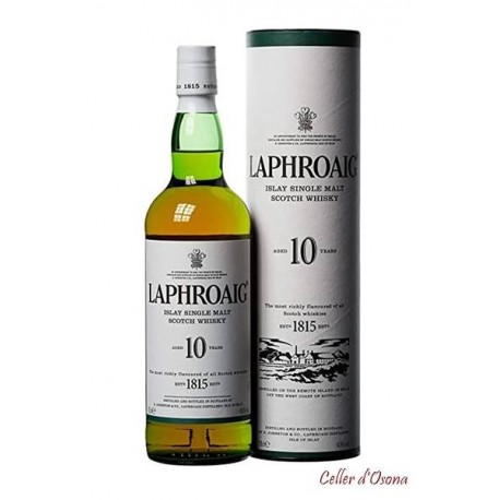 WHISKY MALTA LAPHROAIG 10 ANYS 0,70 L. ISLAY