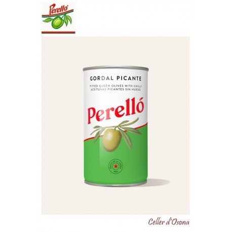 OLIVES PERELLO GORDAL DESOSSADA PICANT LLAUNA 150 gr. (5000)