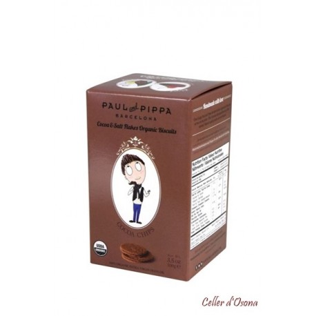 GALETES COCOA CHIPS PAUL & PIPA 130gr. (0080)