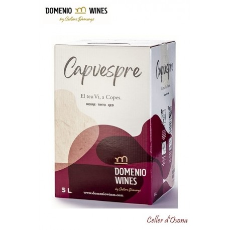 VI NEGRE CAPVESPRE "BAG IN BOX" 5 L. CELLERS DOMENYS